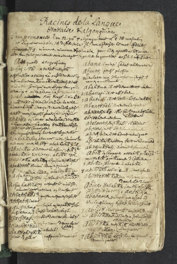 Manuscrit Xviiie Siècle Dun Dictionnaire by Anonyme